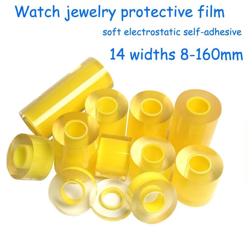 PVC Watch Jewelry Protective Film Packaging Membrane Wrapping Hardware Twine Tool Clear Electrostatic Self-adhesive Stretch Film
PVC Watch Jewelry Protective Film Packaging Membrane Wrapping Hardware Twine Tool Clear Electrostatic Self-adhesive Stretch Film