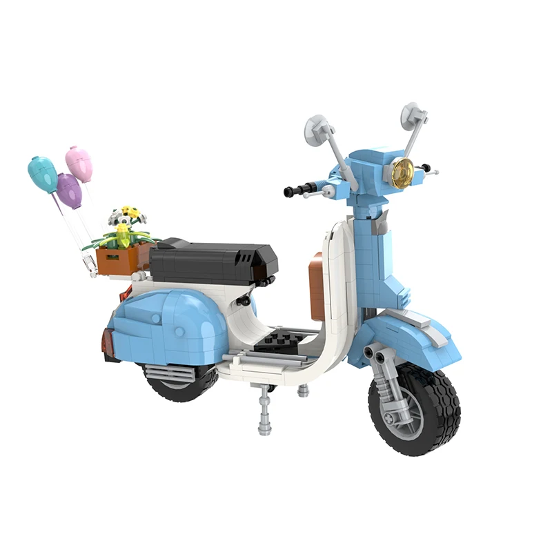 MOC Compatible 10298 Scooter City Motorcycle Roman Holida Vespa Japan Vehicle Classic Building Blocks Assembled Model Toys Gifts
MOC Compatible 10298 Scooter City Motorcycle Roman Holida Vespa Japan Vehicle Classic Building Blocks Assembled Model Toys Gifts