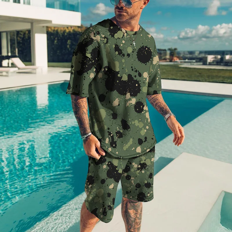 Summer Men's Activewear High-quality Synthetic Sleeves Comfortable And Breathable Streetwear Tracksuit Men_s Clothing 2 Pcs Set
Summer Men's Activewear High-quality Synthetic Sleeves Comfortable And Breathable Streetwear Tracksuit Men_s Clothing 2 Pcs Set
