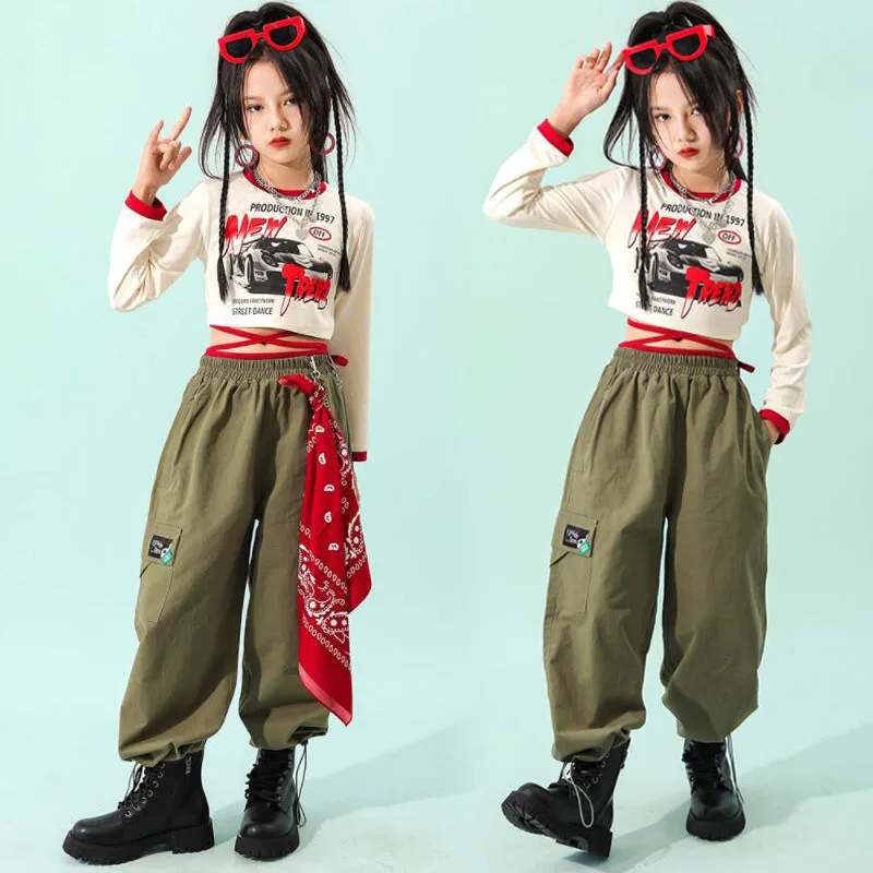 Girls Teen Street Outfits Hip Hop Clothing Sweatshirt Crop Tops Cargo Joggers Pants For Kids Jazz Dance Wear Costume Clothes
Girls Teen Street Outfits Hip Hop Clothing Sweatshirt Crop Tops Cargo Joggers Pants For Kids Jazz Dance Wear Costume Clothes