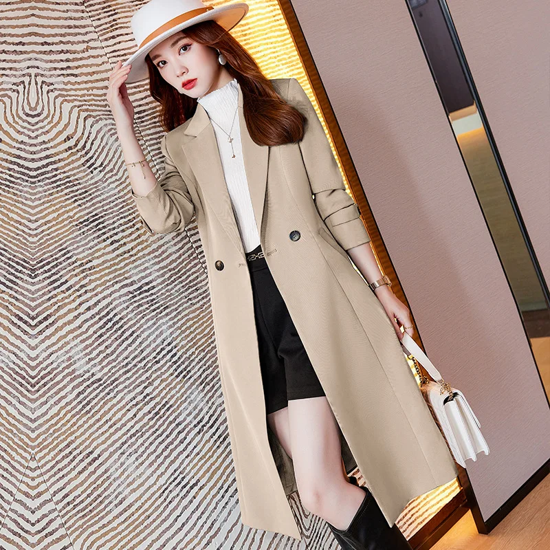 Apricot Medium Length Suit Jacket Women's Spring and Autumn 2022 New Fashion Temperament Waist Long Professional Suit Top
Apricot Medium Length Suit Jacket Women's Spring and Autumn 2022 New Fashion Temperament Waist Long Professional Suit Top