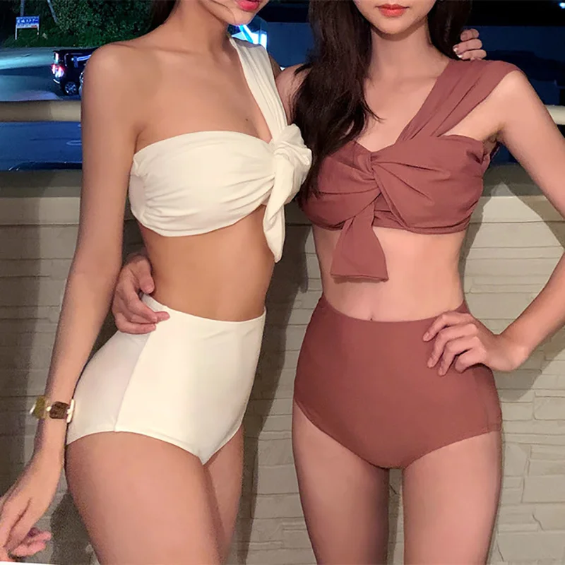 Korean Style Low Waist Bikini Set for Women Biquini Suit Two Pieces Swimwear One Shoulder Backless Swimsuit Beach Bathing Suit
Korean Style Low Waist Bikini Set for Women Biquini Suit Two Pieces Swimwear One Shoulder Backless Swimsuit Beach Bathing Suit