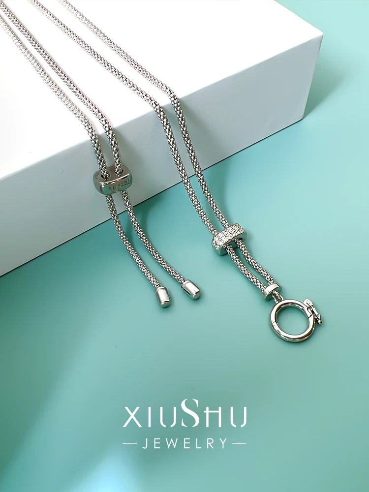 European and American light luxury versatile chain universal chain plain chain collarbone chain adjustable length simple fashion
European and American light luxury versatile chain universal chain plain chain collarbone chain adjustable length simple fashion