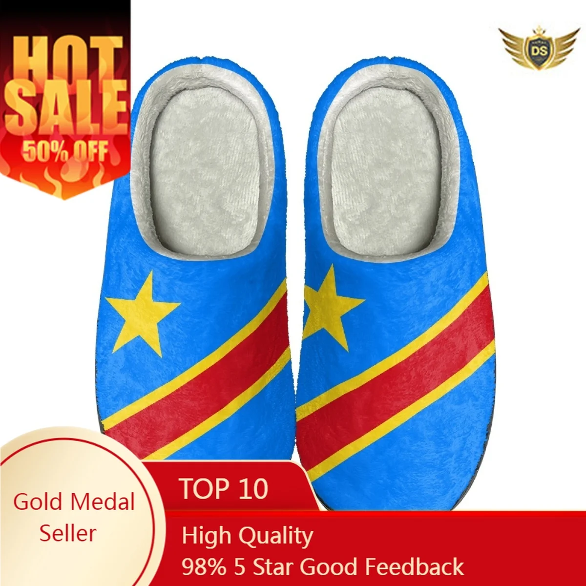 New Congo Flag Design Winter Footwear Women Flat Indoor Home Non Slip Slides Dropshipping Versatile House Warm Cotton Slippers 
New Congo Flag Design Winter Footwear Women Flat Indoor Home Non Slip Slides Dropshipping Versatile House Warm Cotton Slippers