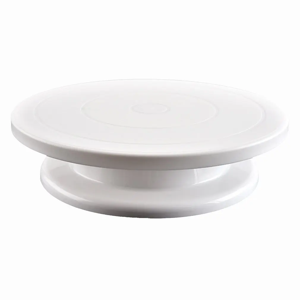 1 set DIY baking cake turntable Round Plastic Flexible rotation Antiskid bottom Pastry supplies Cake stand
1 set DIY baking cake turntable Round Plastic Flexible rotation Antiskid bottom Pastry supplies Cake stand
