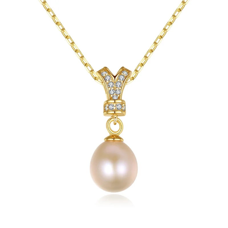 MeiBaPJ Real Natural Freshwater Pearl Simple Pendant Necklace 925 Sterling Silver Fine Wedding Jewelry for Women
MeiBaPJ Real Natural Freshwater Pearl Simple Pendant Necklace 925 Sterling Silver Fine Wedding Jewelry for Women