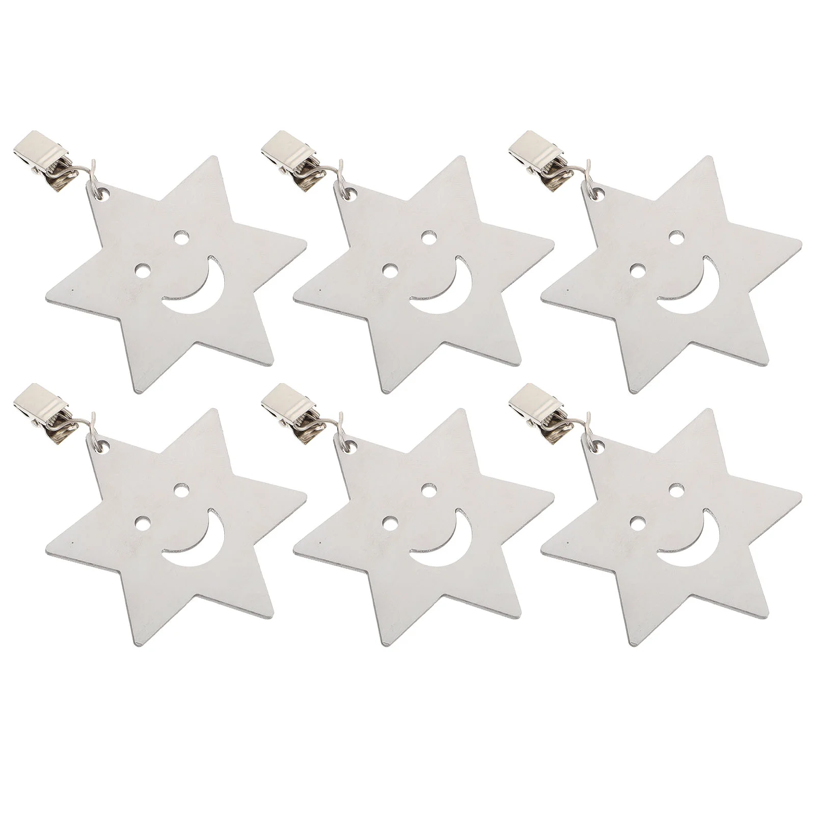 6Pcs Tablecloth Weights Star Shaped Curtain Weights Clips Stainless Steel Picnic Tablecloth Weights for Home Outdoor
6Pcs Tablecloth Weights Star Shaped Curtain Weights Clips Stainless Steel Picnic Tablecloth Weights for Home Outdoor