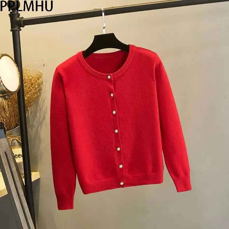 Autumn New O-Neck Knitted Cardigan Women's Loose All-Match Jacket korean fashion Pure Color Basic Small Cardigan Crop Tops
Autumn New O-Neck Knitted Cardigan Women's Loose All-Match Jacket korean fashion Pure Color Basic Small Cardigan Crop Tops