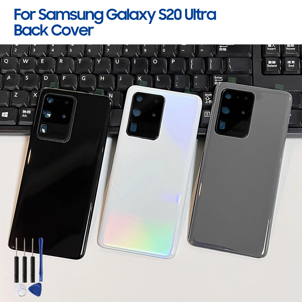 Replacement Battery Back Cover Door Glass Case For Samsung Galaxy S20 Ultra Phone Back Cover Case Glass Backshell
Replacement Battery Back Cover Door Glass Case For Samsung Galaxy S20 Ultra Phone Back Cover Case Glass Backshell