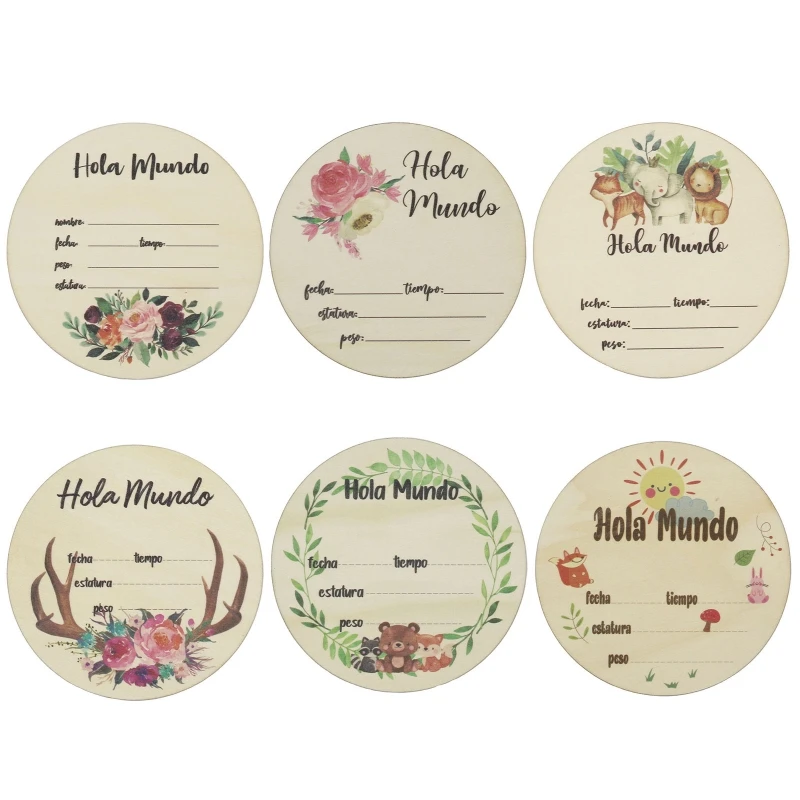 Baby Month Milestone Card Spanish Language Printed Newborn Birth Monthly Birthday Recording Card Infant Photography Props Wooden
Baby Month Milestone Card Spanish Language Printed Newborn Birth Monthly Birthday Recording Card Infant Photography Props Wooden