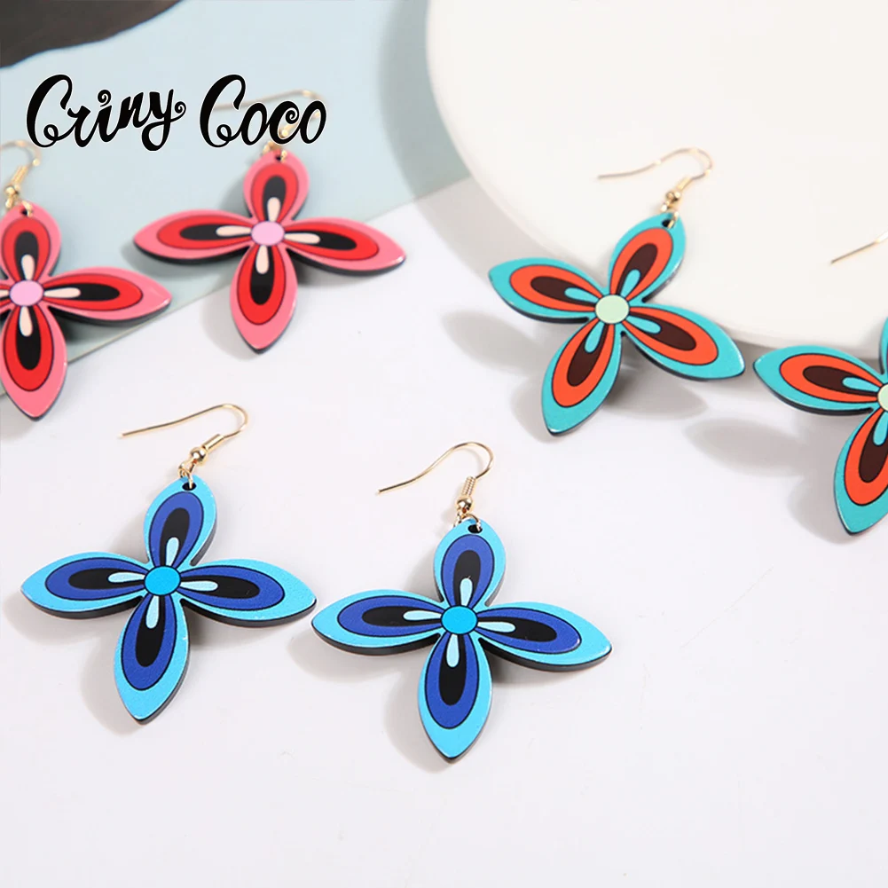 Cring Coco French Polynesia Earrings Polynesian Acrylic Drop Earrings Hawaiian Dangle Flower Earring for Women Party Wedding New
Cring Coco French Polynesia Earrings Polynesian Acrylic Drop Earrings Hawaiian Dangle Flower Earring for Women Party Wedding New