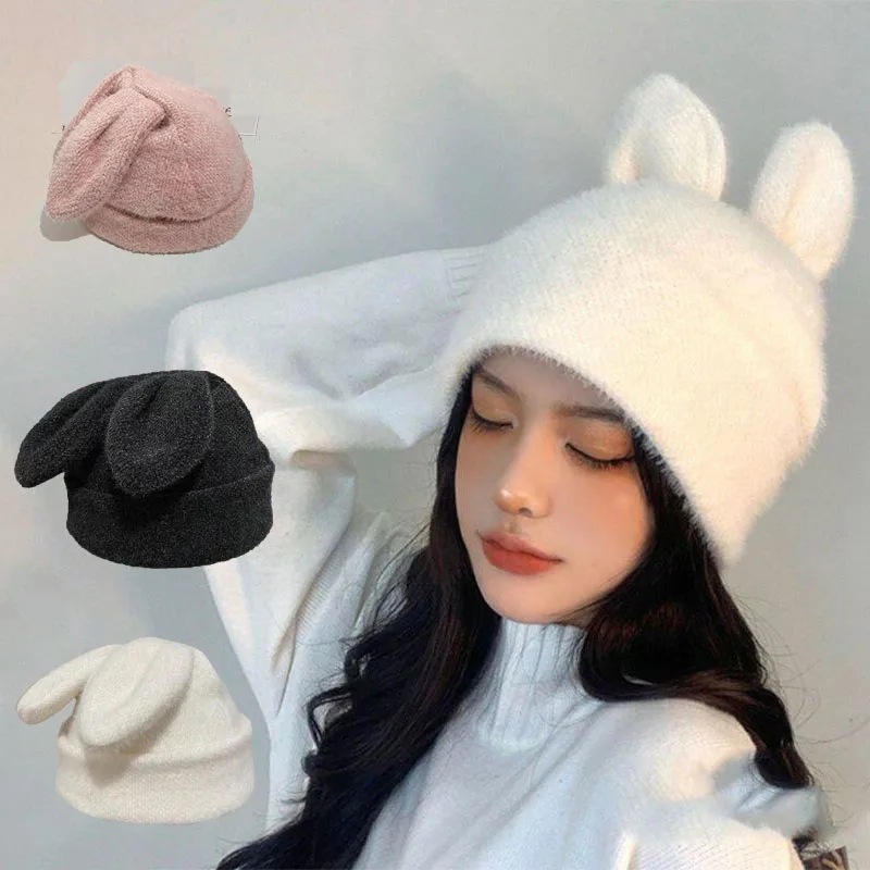 Miffy Plush Hat Kawaii Rabbit Ears Pile Up Hats Easter Fall Winter Hat Female Kawaii Knitted Hat Warm Wool Cap Baotou Cap Ins
Miffy Plush Hat Kawaii Rabbit Ears Pile Up Hats Easter Fall Winter Hat Female Kawaii Knitted Hat Warm Wool Cap Baotou Cap Ins