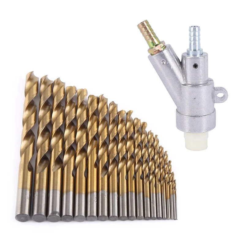 19 Piece HSS Drill Bit Set 1Mm-10Mm With Air Sandblaster Rifle Equipment Boron Carbide Air Blasting Blasting Head
19 Piece HSS Drill Bit Set 1Mm-10Mm With Air Sandblaster Rifle Equipment Boron Carbide Air Blasting Blasting Head
