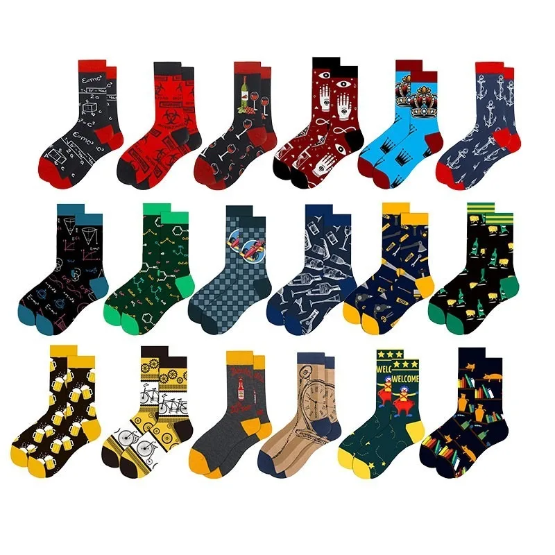 Шахматные мужские носки, средние Носки, красное вино, карманные часы, пивной штамп, женские мужские носки
Шахматные мужские носки, средние Носки, красное вино, карманные часы, пивной штамп, женские мужские носки