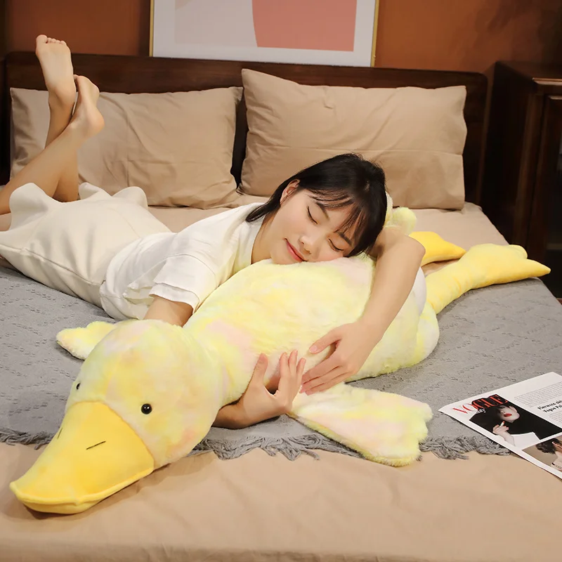 155cm Giant Cute White Goose Plush Pillow Stuffed Animals Yellow Duck Plushies Kids Toys Soft Sleeping Cushion Throw Pillows
155cm Giant Cute White Goose Plush Pillow Stuffed Animals Yellow Duck Plushies Kids Toys Soft Sleeping Cushion Throw Pillows