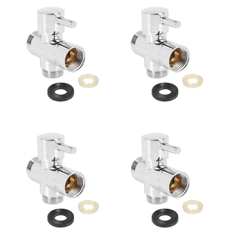 4X SOLID Diverter 3-Way Diverter Valve All 1/2 Inch IPS Shower System Spare Part, Copper Chrome Plating
4X SOLID Diverter 3-Way Diverter Valve All 1/2 Inch IPS Shower System Spare Part, Copper Chrome Plating
