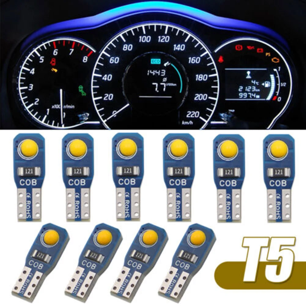 Instrument Lamp T5 Led Bulb Car Interior Lights Dashboard Warming Indicator Green Red T5 Wedge White 10pcs Blue
Instrument Lamp T5 Led Bulb Car Interior Lights Dashboard Warming Indicator Green Red T5 Wedge White 10pcs Blue