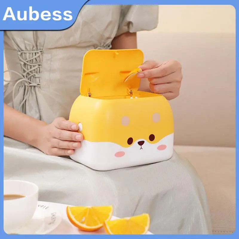 17.5×12×15cm Garbage Basket Office Desktop Cartoon Cheese Dog Storage Box Press Type With Cover Waste Bins Pp Desktop Trash Can
17.5×12×15cm Garbage Basket Office Desktop Cartoon Cheese Dog Storage Box Press Type With Cover Waste Bins Pp Desktop Trash Can