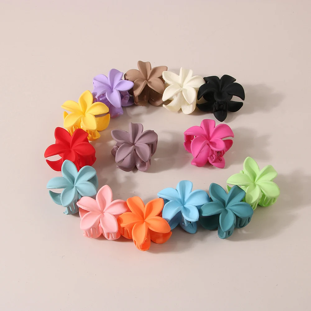 

Colorful Flower Shape Hair Claw Clips Women Girls Hair Clip Crab Hair Claws Ponytail Hairpin Bath Barrette Headwear Accessories