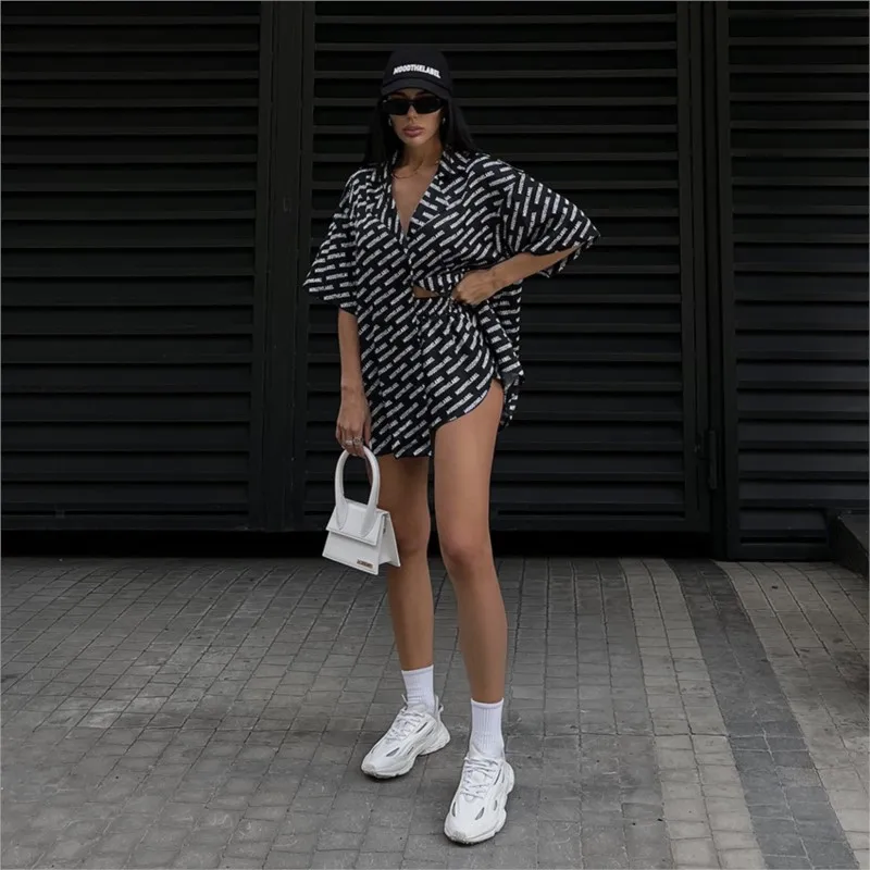 Beach Cover Up Pareo 2023 Women Summer Dress Black Print Pajamas Two Piece Cardigan Short Sleeve Shorts Lady Household Take
Beach Cover Up Pareo 2023 Women Summer Dress Black Print Pajamas Two Piece Cardigan Short Sleeve Shorts Lady Household Take