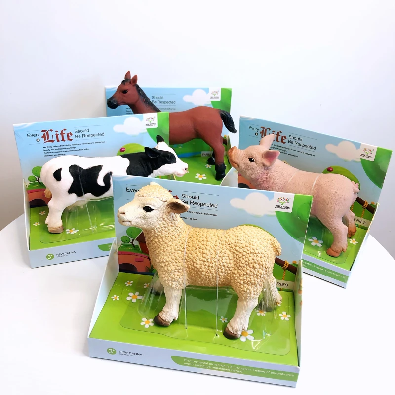 Farm Animals Soft Rubber Sheep Cows Horses Pigs Filled with Cotton High Quality Model Toys
Farm Animals Soft Rubber Sheep Cows Horses Pigs Filled with Cotton High Quality Model Toys