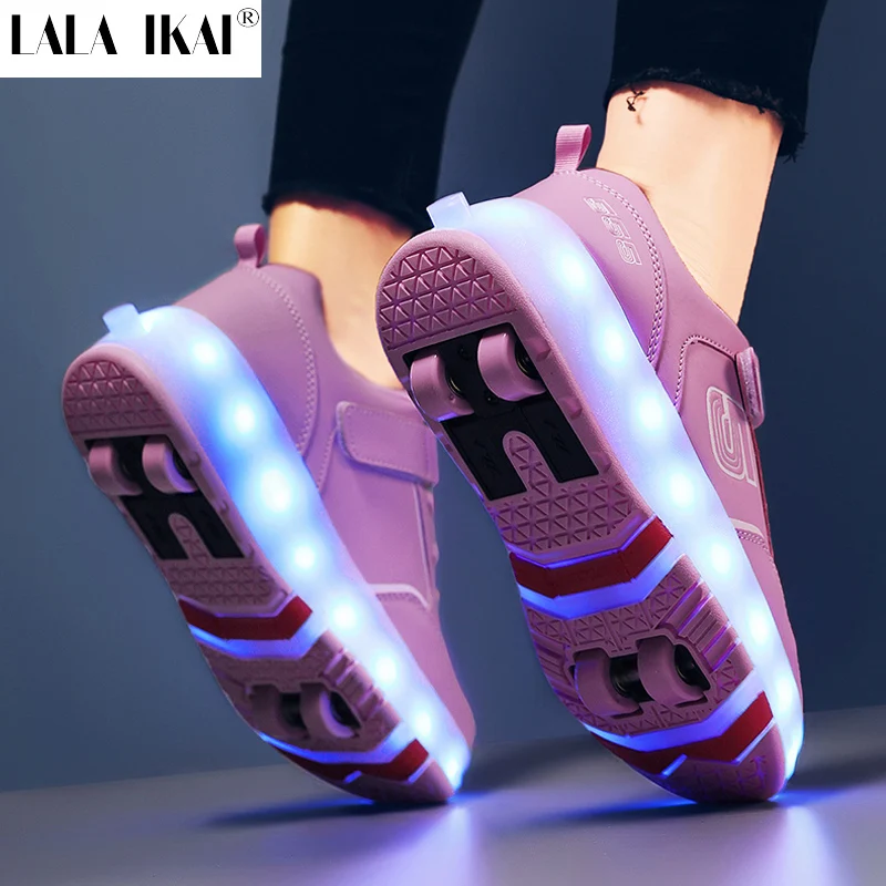 Roller Sneakers 4 Wheels Children Kids Girls Boys Babys 2022 Gift Fashion Sports Casual Led Light Flashing Running Skate Shoes
Roller Sneakers 4 Wheels Children Kids Girls Boys Babys 2022 Gift Fashion Sports Casual Led Light Flashing Running Skate Shoes