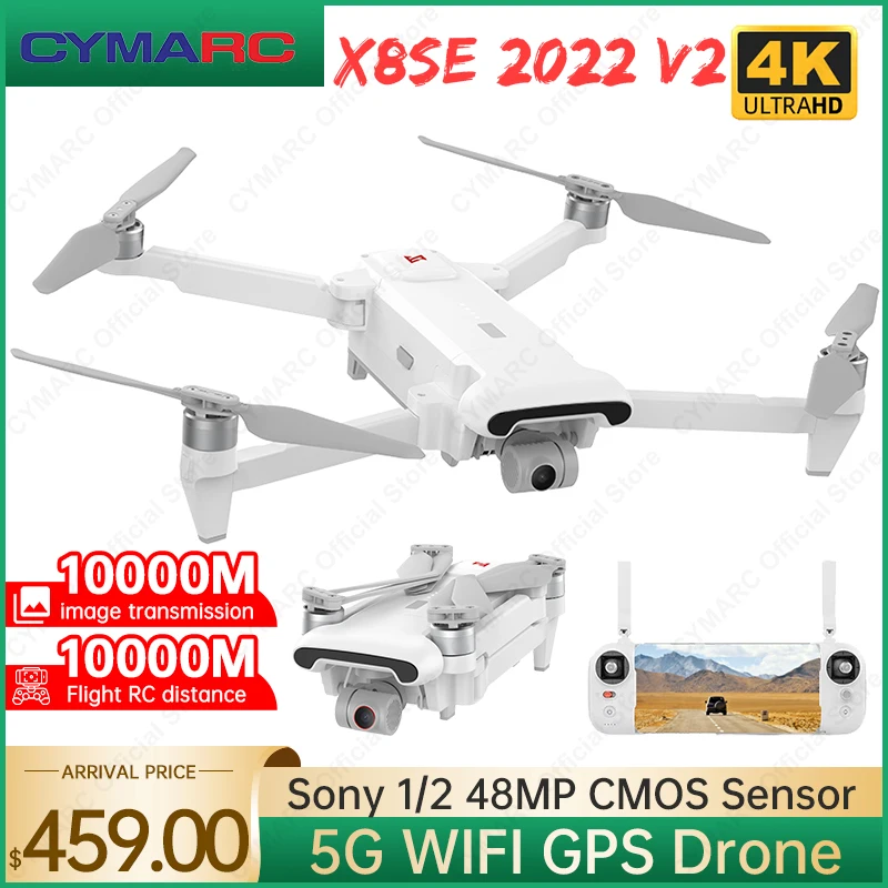

FIMI X8SE 2022 V2 Drone 4K Professional 3-Axis Gimbal GPS FPV 4K HD Camera Drones 10KM 35Mins Flight Time RC Helicopter