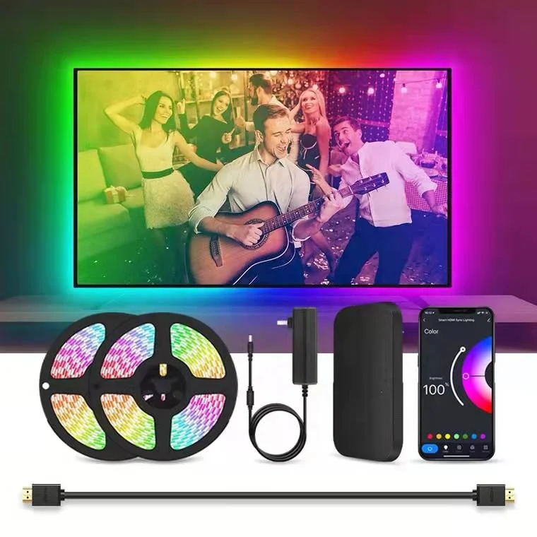 Smart Ambient tv backlight 5V 12V WiFi Alexa USB RGB LED Strip Light Dream Color Tape HDMI Sync Box Screen Lighting Kit For TV
Smart Ambient tv backlight 5V 12V WiFi Alexa USB RGB LED Strip Light Dream Color Tape HDMI Sync Box Screen Lighting Kit For TV