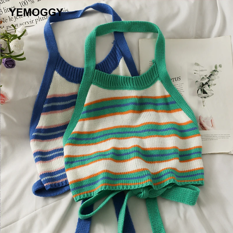 Сексуальные полосатые топы Camis, короткие укороченные топы с воротником хомутиком, женский жилет с бантом на спине, летние вязаные топы с отк...
Сексуальные полосатые топы Camis, короткие укороченные топы с воротником хомутиком, женский жилет с бантом на спине, летние вязаные топы с отк...