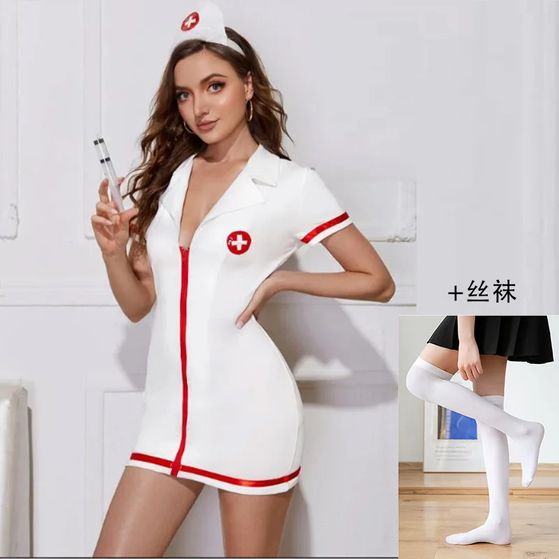 2022 sexy Nurse cosplay costume erotic uniform sexy maid dress halloween nightclub rave outfits for women
2022 sexy Nurse cosplay costume erotic uniform sexy maid dress halloween nightclub rave outfits for women