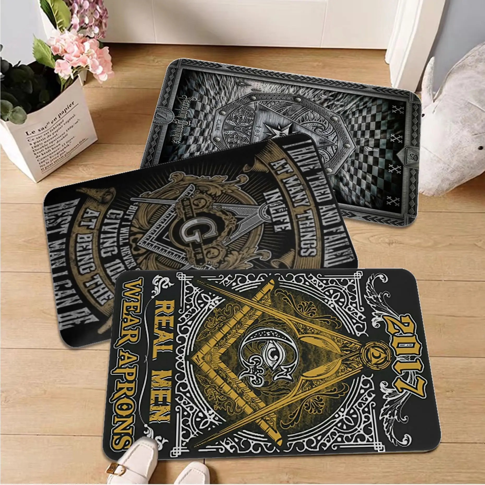 Freemason Illuminati Hallway Carpet Washable Non-Slip Living Room Sofa Chairs Area Mat Kitchen Welcome Doormat
Freemason Illuminati Hallway Carpet Washable Non-Slip Living Room Sofa Chairs Area Mat Kitchen Welcome Doormat