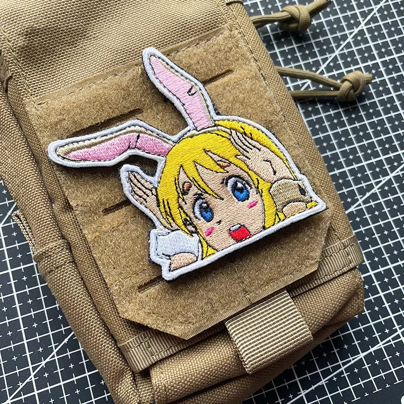 Anime Girl Military Patches Rabbit Ear Sailor Moon Velcro Big Eyes Cute Tactical Bag Sticker Applique Embroidery on Clothes
Anime Girl Military Patches Rabbit Ear Sailor Moon Velcro Big Eyes Cute Tactical Bag Sticker Applique Embroidery on Clothes
