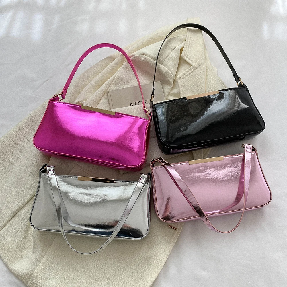 Vintage Women PU Leather Shoulder Underarm Bag Casual Ladies Solid Color Small Purse Large Capacity Handbag Mini Subaxillary Bag 
Vintage Women PU Leather Shoulder Underarm Bag Casual Ladies Solid Color Small Purse Large Capacity Handbag Mini Subaxillary Bag