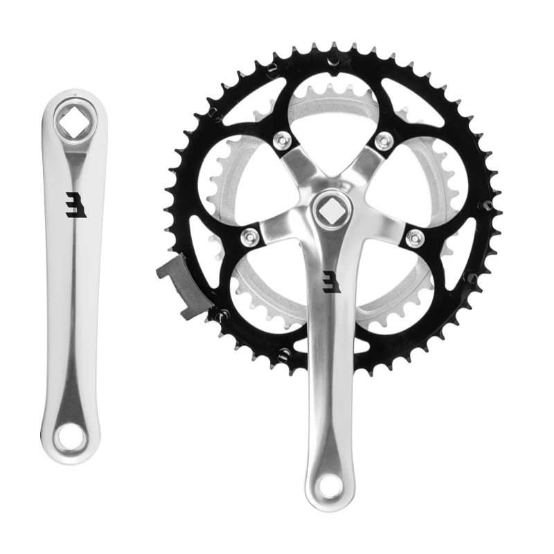 Aluminum Alloy Road Bike Crankset 170Mm Detachable Crank Gear Shift Steel Gear 52-39T Compatible with 8/9/10 Speed 
Aluminum Alloy Road Bike Crankset 170Mm Detachable Crank Gear Shift Steel Gear 52-39T Compatible with 8/9/10 Speed