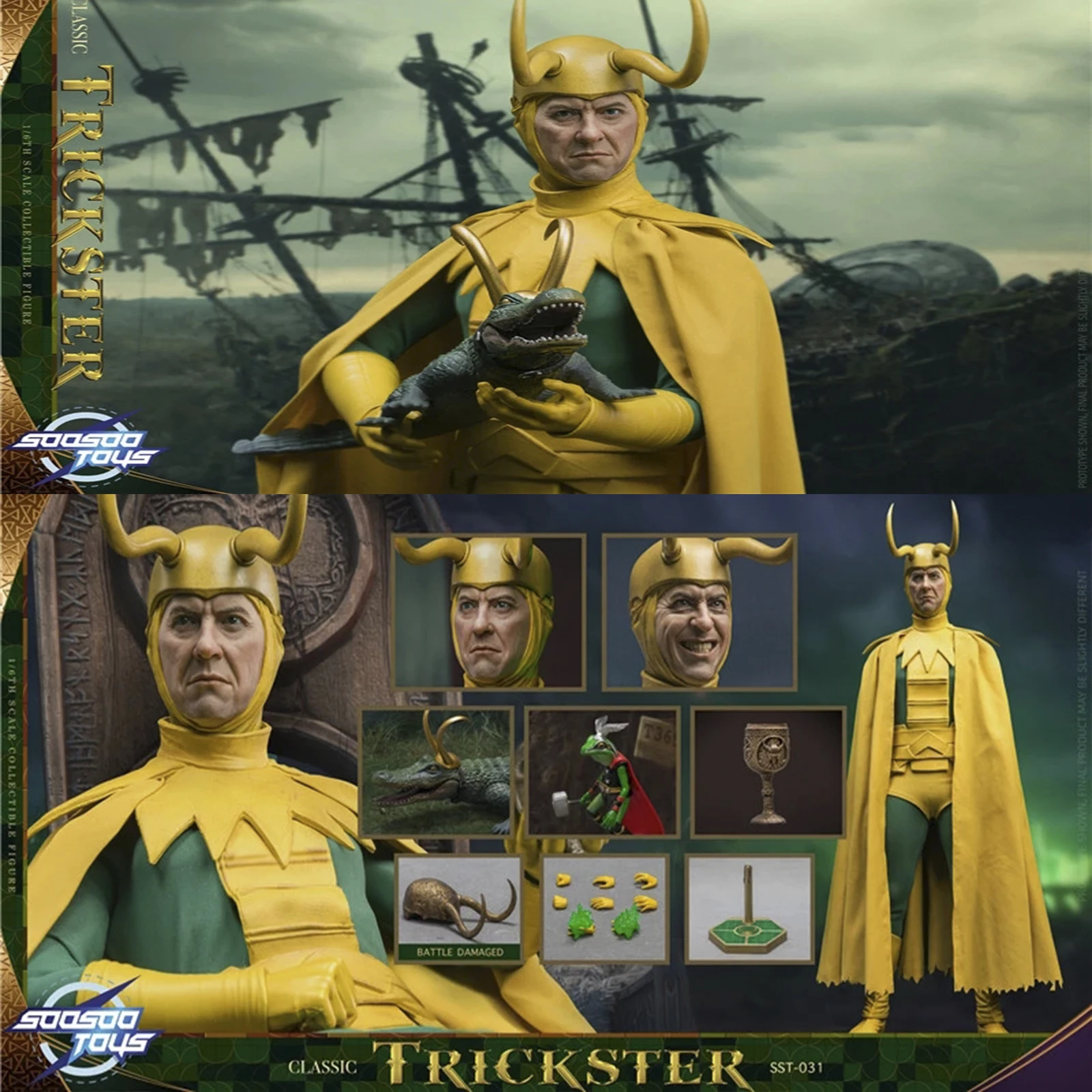 Soosootoys SST031 1/6 Classic Trickster Elderly Old LOKI 12-inch Full set Action Figure Model for Fans Gifts
Soosootoys SST031 1/6 Classic Trickster Elderly Old LOKI 12-inch Full set Action Figure Model for Fans Gifts