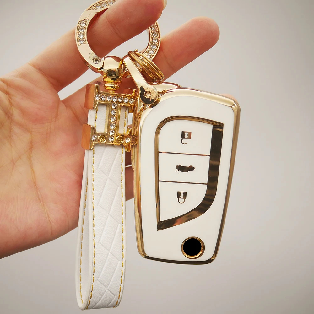 TPU Car Key Case Cover Keychain for Toyota Avalon Camry Corolla Fortuner Levin RAV4 LE Sequoia Sienna Tacoma Tundra Yaris
TPU Car Key Case Cover Keychain for Toyota Avalon Camry Corolla Fortuner Levin RAV4 LE Sequoia Sienna Tacoma Tundra Yaris