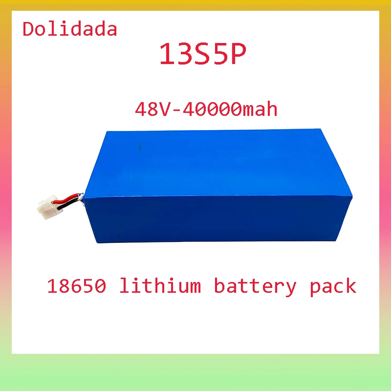 New Original 18650 13S5P 48V 40ah Lithium Battery Pack for Electric Scooter Electric Bicycle Motorcycle Tricycle E-bike
New Original 18650 13S5P 48V 40ah Lithium Battery Pack for Electric Scooter Electric Bicycle Motorcycle Tricycle E-bike