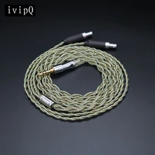 ivipQ-45 4 Cores Graphene & Gold Plated Copper Three Elements Headphone Replacement Cable，For HD580 HD650 HD800 HIFIMAN ANANDA