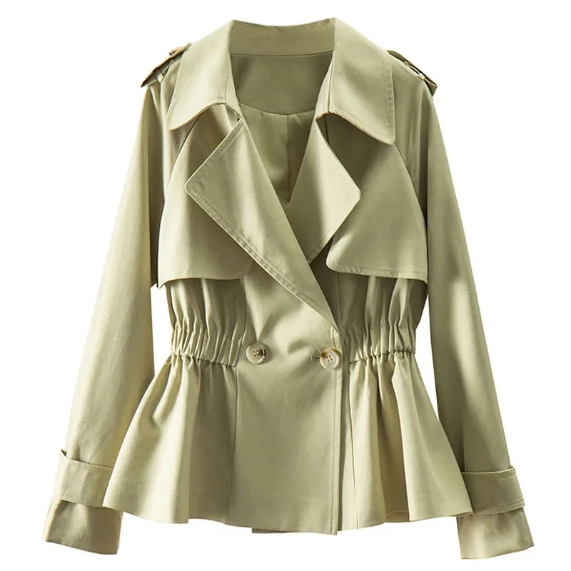 2023 Spring Autumn Solid Double-breasted Windbreaker Female Casual Basic coat Casual Trench Outerwear 4XL
2023 Spring Autumn Solid Double-breasted Windbreaker Female Casual Basic coat Casual Trench Outerwear 4XL