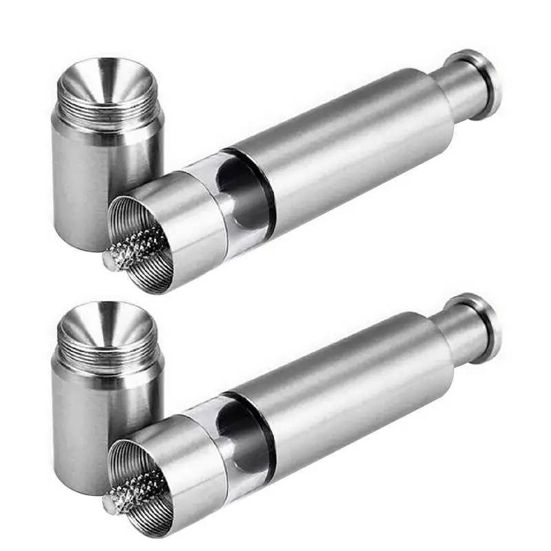 Thumb Pepper Grinder Push Button Pepper Grinder Stainless Steel Manual Grinding Mills For Peppercorns Sea Salt Spices Set /
Thumb Pepper Grinder Push Button Pepper Grinder Stainless Steel Manual Grinding Mills For Peppercorns Sea Salt Spices Set /