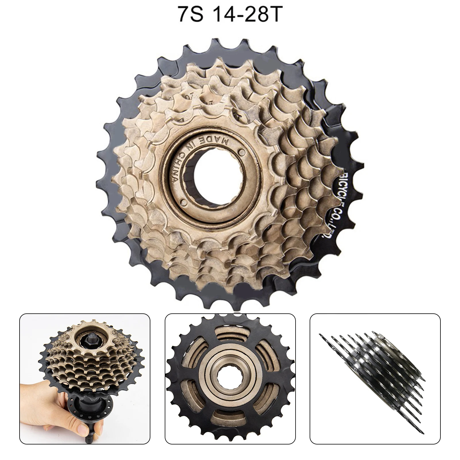 7 Speed Thread Type Sprocket Mtb Cassette MTB Bike THREAD TYPE 7/21 SPEED (14-28T) SPROCKET Mtb Accesories
7 Speed Thread Type Sprocket Mtb Cassette MTB Bike THREAD TYPE 7/21 SPEED (14-28T) SPROCKET Mtb Accesories