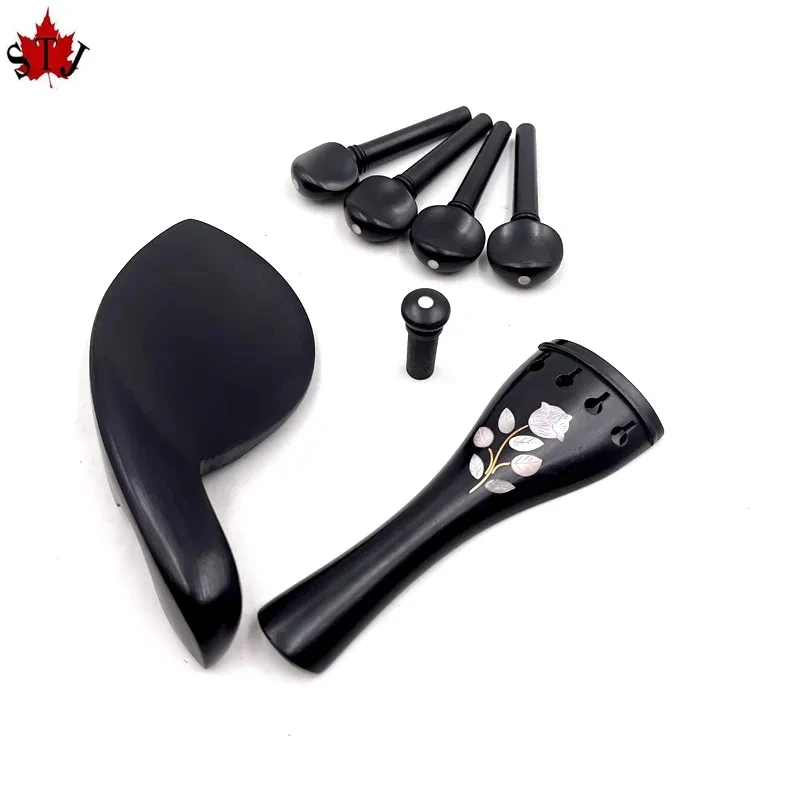 1 set High quality 4/4 violin ebony wood accessories parts fittings,Tailpiece+Tuning pegs+Endpins+Chin rest/Chin Holder
1 set High quality 4/4 violin ebony wood accessories parts fittings,Tailpiece+Tuning pegs+Endpins+Chin rest/Chin Holder