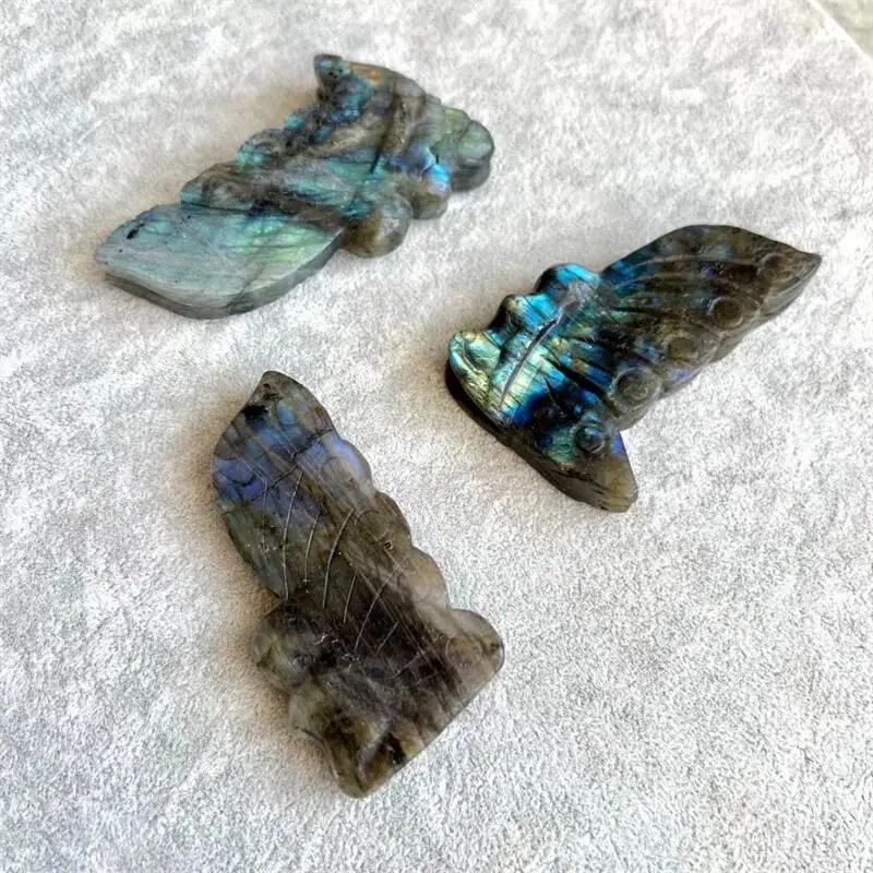 Natural Labradorite Butterfly Fairy Crystal Carving Healing Energy Stone Home Decoration Fengshui Ornaments Gift 1PCS
Natural Labradorite Butterfly Fairy Crystal Carving Healing Energy Stone Home Decoration Fengshui Ornaments Gift 1PCS