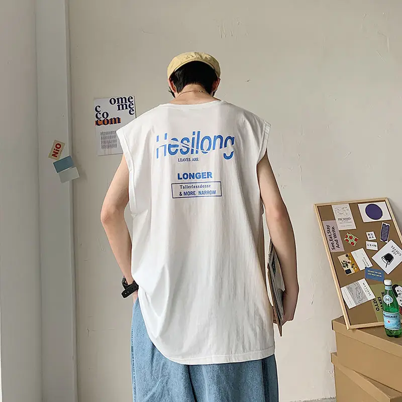 Жилет Мужской Хлопковый, рубашка без рукавов, верхняя одежда, Свободный Топ, лето 2022 
Жилет Мужской Хлопковый, рубашка без рукавов, верхняя одежда, Свободный Топ, лето 2022