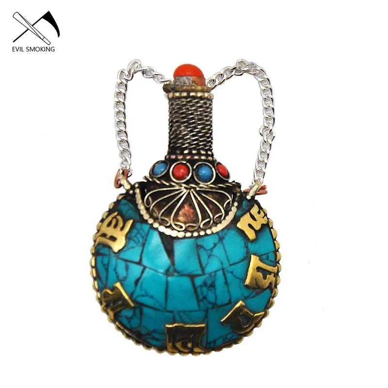 

EVIL SMOKING New Hot selling Nepalese classic retro style boutique snuff bottle home decor. smoking accessories
