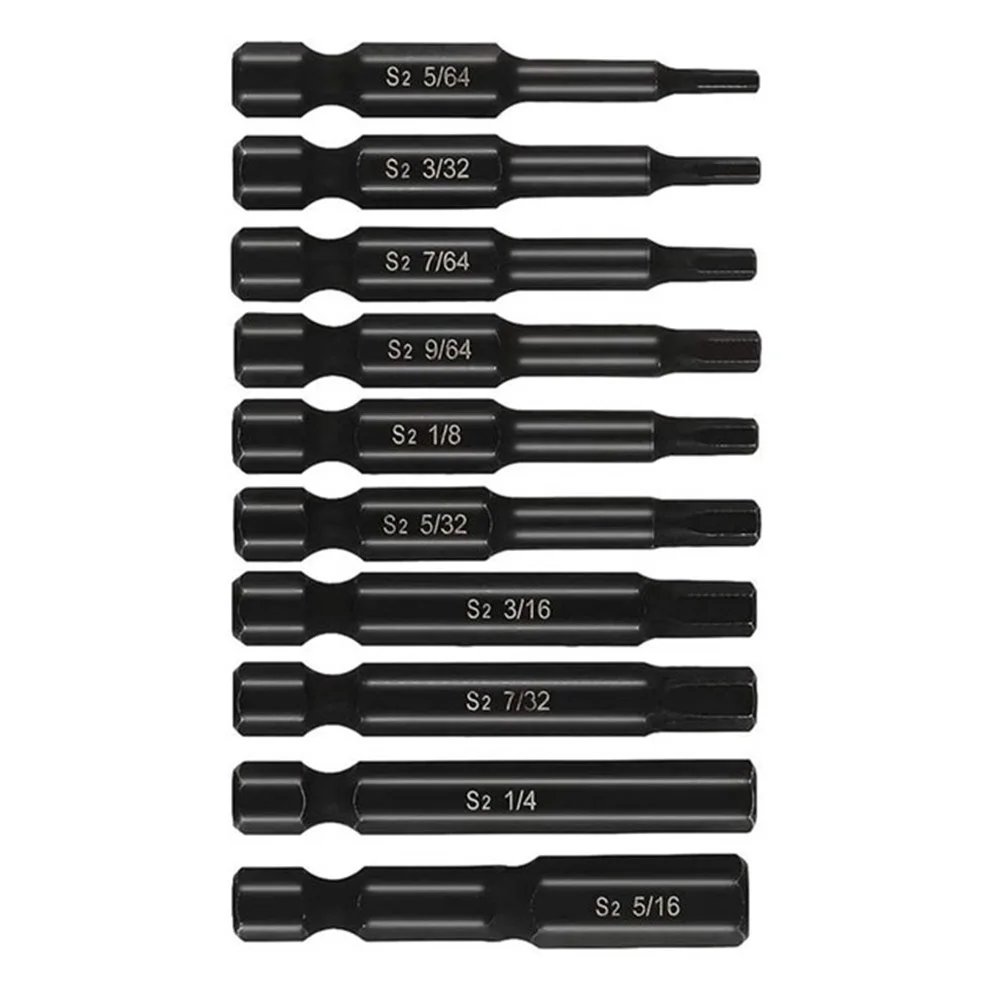 10Pcs SAE Hex Head Wrench Drill Bit Set Allen Wrench Drill Bits 1/4in Shank Magnetic Screwdriver Bit Set Drill Bit
10Pcs SAE Hex Head Wrench Drill Bit Set Allen Wrench Drill Bits 1/4in Shank Magnetic Screwdriver Bit Set Drill Bit