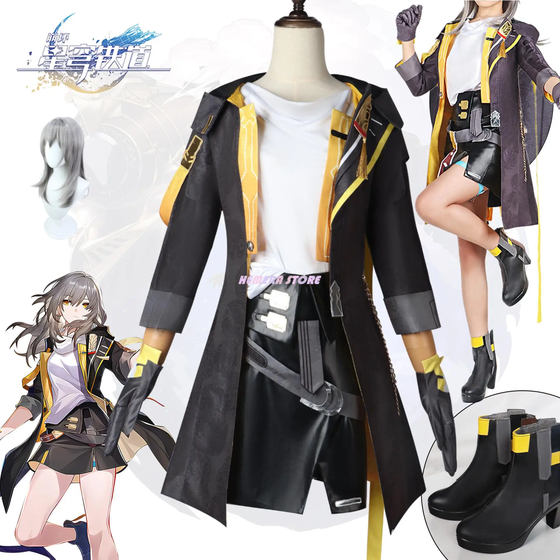 Female Trailblazer Cosplay Anime Honkai Star Rail Costume Suit Women Fancy Dress Trench Outfit Wig Halloween Party Cos Prop
Female Trailblazer Cosplay Anime Honkai Star Rail Costume Suit Women Fancy Dress Trench Outfit Wig Halloween Party Cos Prop
