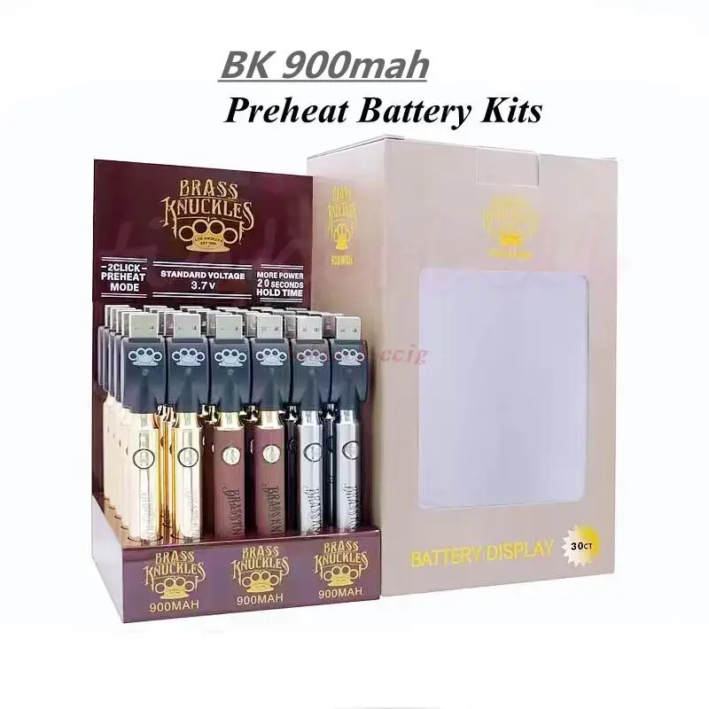 30Pcs/Lot BK 900Mah Preheat Batteries Kit Display Blister Kits Adjusted Voltage Batteries USB Chargers Fit 510 Thread Cartridge
30Pcs/Lot BK 900Mah Preheat Batteries Kit Display Blister Kits Adjusted Voltage Batteries USB Chargers Fit 510 Thread Cartridge