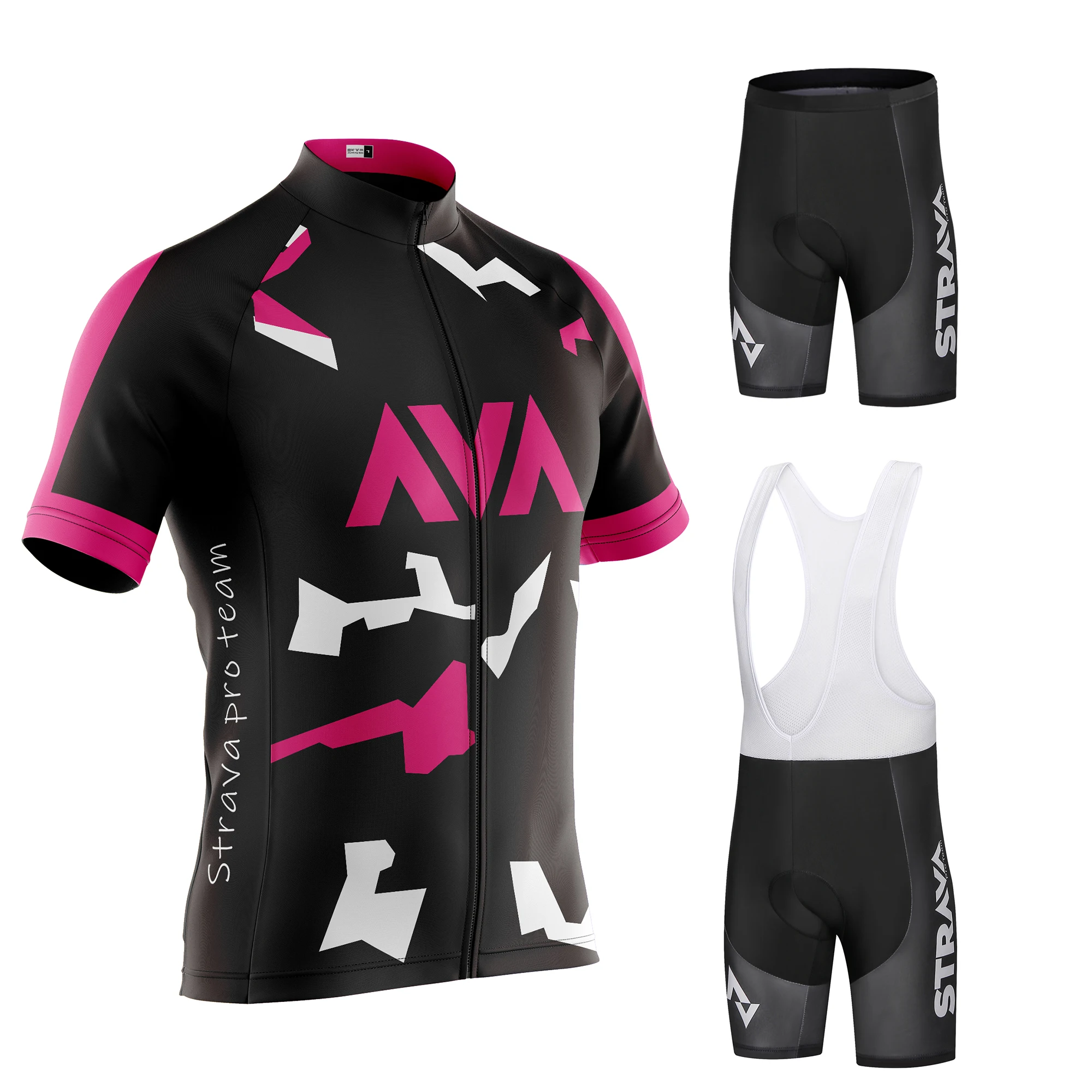 STRAVA Pro Team Cycling Jersey Men Set Bib Shorts Set Summer Bike Jersey Bicycle Racing Uniform Clothes
STRAVA Pro Team Cycling Jersey Men Set Bib Shorts Set Summer Bike Jersey Bicycle Racing Uniform Clothes