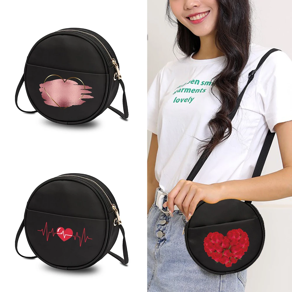 Ladies All-match Small Round Bag Harajuku Crossbody Shoulder Bag Love Series Ladies Fashion Cosmetics Storage Bags Wallet
Ladies All-match Small Round Bag Harajuku Crossbody Shoulder Bag Love Series Ladies Fashion Cosmetics Storage Bags Wallet